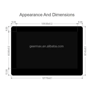 Waveshare 5 pouces DSI LCD (B) 800x480 5 pouces écran tactile capacitif Raspberry Pi 4B 3B + 3B 3A + 2B B + A + CM4 CM3 + CM3 écran tactile