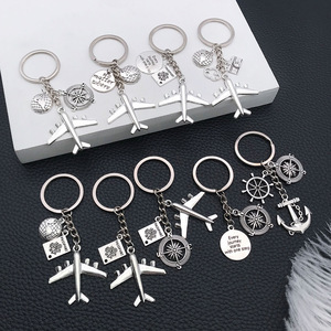 Porte-clés en métal en forme d'avion, porte-clés 3D, souvenir, cadeau promotionnel - Product Image 4