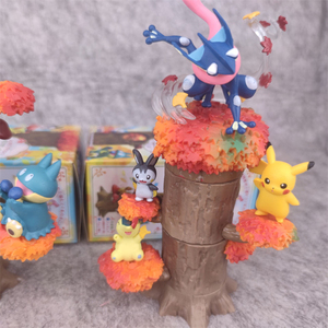 Nouvel arrivage de figurines de monstre de poche de souche d'arbre Pokemoned en PVC <span class=keywords><strong>Go</strong></span> Forest Stump Figure jouet cadeau - Product Image 6