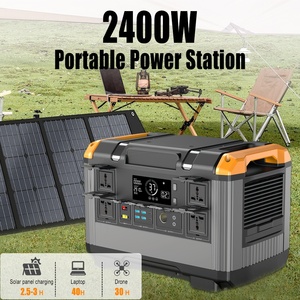 สถานีชาร์จพกพา 2400W 230V สำหรับใช้ในบ้านและนอกบ้าน เครื่องกำเนิดพลังงานแสงอาทิตย์สำหรับตั้งแคมป์และปิ้งย่าง - Product Image 1
