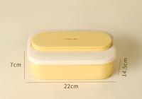 Ensemble de boîtes à lunch en silicone réutilisables avec séparateurs, qualité alimentaire, pour la préparation des repas et l'utilisation familiale