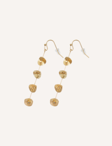 Pendientes de Discos en Cascada de Acero Inoxidable Ligeros y Cómodos YXQ E281 Dorados - Product Image 2