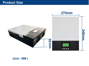 Sistema Solar Híbrido de 1.5kW con Onda Sinusoidal Pura y MPPT para Respaldo Doméstico, Sistema de Energía Pequeño de Fácil Instalación para Uso Residencial VM1.5K 1.5kW - Product Image 2