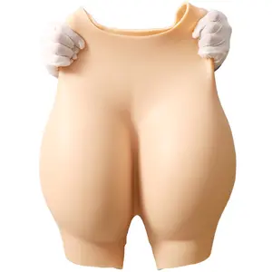 加大码造型性感硅胶人造臀部裤硅裤柔软硅胶臀部和增强臀部垫内衣