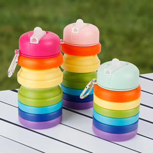 Nouvelle Arrivée Certifiée – Bouteille d'Eau Pliable en Silicone Sans BPA, Style Classique pour Enfants - Product Image 5