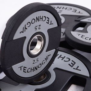 Plaques de poids en fonte en gros avec revêtement PU et trou de 50 mm, conception à prise facile pour le fitness à domicile - Product Image 5