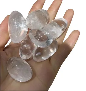 Wholesale Polished Natural Crystal gravel healing Clear white Quartz Crystal Tumbled Stone