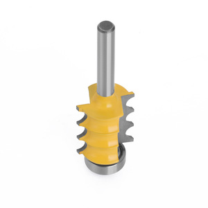 Three Beaded Router Bit 1/4 Inch Shank Carbide Tipped For Woodworking <b>Milling</b> <b>Cutter</b> - Product Image 3