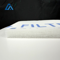 Filtre de plafond pour cabine de peinture blanc supérieur, en maille de caoutchouc et fibre synthétique collée, média diffuseur de brume de peinture