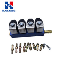 Kit de conversion GPL/GNC pour véhicule, unité de commande de rail de carburant bleu, accessoires automobiles à gaz à montage universel standard