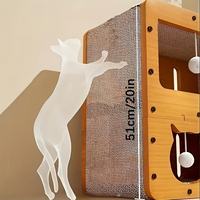 Lit grattoir pour chat à double étage en papier ondulé épais de luxe, détachable, avec poteau à gratter pour chat