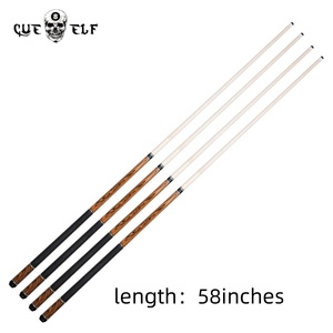 CUEELF Billard Billard Queues Véritable Peau De Lézard Wrap <span class=keywords><strong>Caliburn</strong></span> Bois Lmitate Lvory Anneau Pool Billard Queue 12.5mm Pointe Taille 58 Pouces - Product Image 6