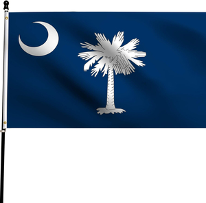Drapeau de la Caroline du <span class=keywords><strong>Sud</strong></span> 3*5 pieds de haute qualité personnalisé en gros tous les drapeaux des États-Unis d'Amérique bannière commerciale - Product Image 1