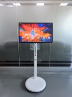 Aiyos Écran numérique portable de signalisation publicitaire LCD intelligent de 32 pouces, écran tactile Wifi, tablette Android, lecteur publicitaire