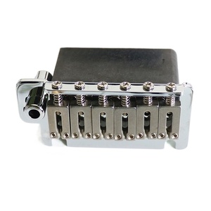 Pont de guitare acoustique sans tête avec broches de verrouillage argentées, personnalisable avec logo OEM, vente en gros - Product Image 2