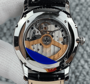 Men's <b>Automatic</b> Mechanical Dress Watch with Moon Phase Calendar Leather Strap Polished Stainless Steel Case for Formal and Daily - Product Image 6