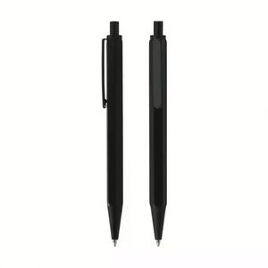 Customized Logo UV Printing Laser Engraving Matte Black Metal Sports Hexagon Ballpoint <b>Pen</b> 1.0mm for Promotional Use Gift - Product Image 4