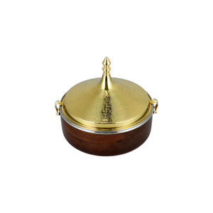 Nouvelle marmite en métal au design personnalisé de qualité supérieure avec couvercle marmite de luxe plaquée or marmite de service la plus récente - Product Image 5