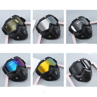 Masque de paintball tactique à protection intégrale du visage, lunettes de protection contre le vent haute définition pour l'équitation