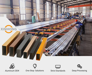 Fabricante de aluminio de 25x25mm, Serie 6000, perfiles de tubos huecos cuadrados, Material de grano de madera de combustión <span class=keywords><strong>tubular</strong></span> para puertas al aire libre - Product Image 2