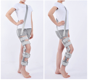 Genouillère Ajustable Élastique Respirante et Épaisse en Nylon 100% avec Alliage d'Aluminium, Taille Unique, Protection Contre les Fractures et l'Arthrose - Product Image 4