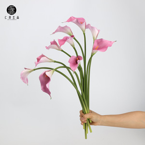Fleur artificielle Eva Calla Lily à tige unique, toucher réel, décoration de mariage et de maison, style moderne, utilisation en intérieur - Product Image 5