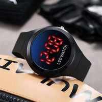 Jam tangan Digital LED untuk pelajar mode 2025 jam tangan olahraga bulat untuk anak laki-laki dan perempuan jam tangan elektronik keren