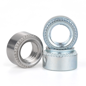 Tuerca de remachado automático Tuerca Remache Cls M3 M4 M5 <span class=keywords><strong>M6</strong></span> M8 M10 Tuerca de inserción Tuerca de remachado automático redonda chapada en zinc azul blanco - Product Image 6