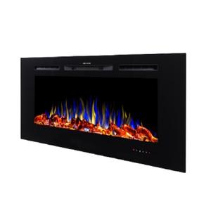 1500W <strong>Electric</strong> <strong>Fireplace</strong> <strong>Heater</strong> Modern Freestanding Metal Design French Remote Control Built-In Home Hotel Outdoor Use US Plug - Product Image 4