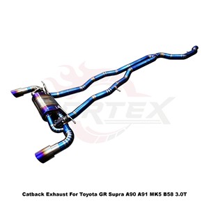 Sistema de Escape Catback con Válvulas Vortex Blue Titanium para Toyota GR Supra A90 A91 MK5 B58 3.0T 2019-2025, Kits de Ajuste Directo - Product Image 5