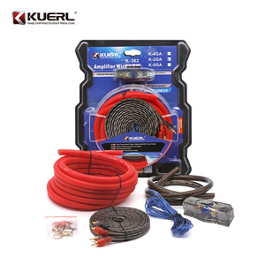ชุดสายไฟแอมพลิฟายเออร์ Kuerl สายทองแดงหุ้มอะลูมิเนียม 2GA สำหรับรถยนต์ ใช้กับซับวูฟเฟอร์ สายไฟพาวเวอร์และสายกราวด์ - Product Image 1