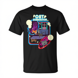 Camiseta Cat Dimension Portal Adventure Sci-Fi Cats - Product Image 2