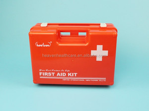 Boîte de premiers secours vide de luxe en ABS avec poignée pour un transport facile et pouvant être fixée au mur avec son support mural - Product Image 6