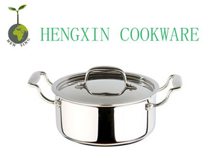 Hot bán triply không Cookware Set 7 cái nấu ăn nồi Cookware Set với nắp thép không gỉ - Product Image 4