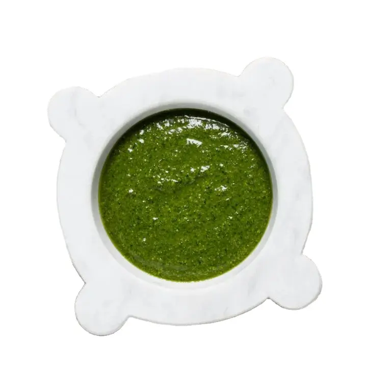 Salsa de Pesto verde italiana 500g Tarro de vidrio de albañil Embalado para preparaciones de cocina Sabor italiano auténtico