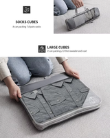 Nouveautés : Ensemble de 6 cubes de rangement pour bagages, accessoires de voyage, ensemble de sacs organisateurs personnalisés