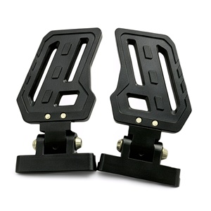 Pièces détachées pour trottinette électrique en alliage d'aluminium, plateforme durable, repose-pieds noirs pour trottinette électrique Geofought M5 - Product Image 1