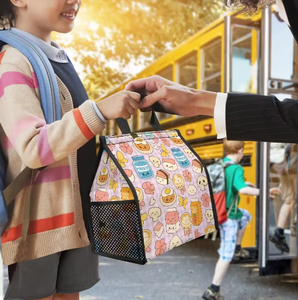 Sac isotherme personnalisé à imprimé hawaïen Kawaii, sac de plage réutilisable, sac à déjeuner mignon avec motif Spam Musubi pour un transport facile - Product Image 3
