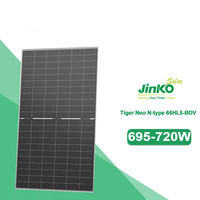 Module Solaire Hybride BIPV N-Type HBC HJT MWT Monofacial et Bifacial Haute Efficacité avec Garantie de 15 Ans pour Tiger Neo 66HL5-BDV 710 735W