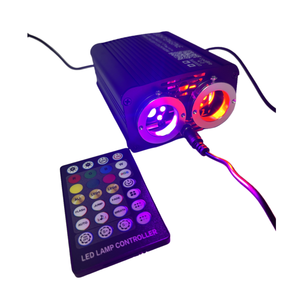 Kit de lumière à fibre optique LED RVB 32W Twinkle <span class=keywords><strong>Starlight</strong></span> & Shooting Star Headliner avec RGBW émettant des couleurs Compatible APP - Product Image 2
