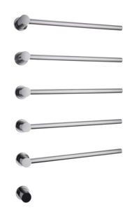 حامل مناشف كهربائي من الفولاذ المقاوم للصدأ مثبت على الحائط باللون الأسود مع شاشة رقمية - Product Image 2