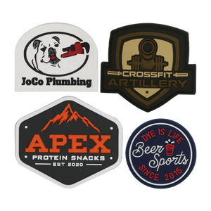 Высококачественные экологичные нашивки из мягкого ПВХ без минимального заказа, с индивидуальным тисненым логотипом, 3D, 2D, плоские, в форме цветка, любого размера, оптом для одежды - Product Image 6