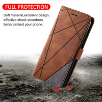 Étui portefeuille en cuir PU pour iPhone 13 Series avec porte-cartes et fermeture magnétique, coque de protection pour téléphone