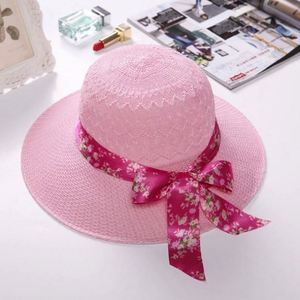 Female Seaside Sunshade Summer Wholesale Wide Brim Knitted Raffia <b>Straw</b> Bucket <b>Hats</b> - Product Image 4