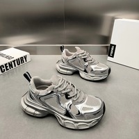 Chaussures de sport décontractées pour femmes Daddy, semelles épaisses et rehaussantes, toutes chaussures tendance pour femmes