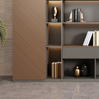 Grands meubles de rangement de bureau écologiques de luxe en bois, modernes et mobiles, grande capacité, fabriqués au Guangdong
