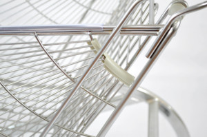 Carro de malla metálico con ventilador, capacidad de carga de 80 kg, precio de fábrica, oferta, alta capacidad, resistente, protección contra la corrosión, cromado, duradero - Product Image 3