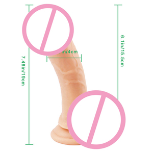 Simulador de Pene de 19 cm, Dildo Artificial Manual para Mujeres, Juguete de Autoestimulación - Product Image 6