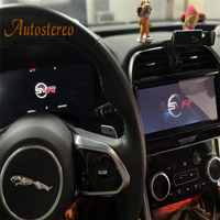 Layar 12.3 Meter untuk Jaguar XE 2013-2020 Digital Cluster Virtual Kokpit Mobil Multimedia Player Dashboard Speed Meter Dashboard