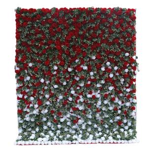 Forest Style 5D Cloth Base Wedding Backdrop Flower Wall <b>Artificial</b> Rose Row Factory Direct High Grade Wedding Flower Wall - Product Image 5